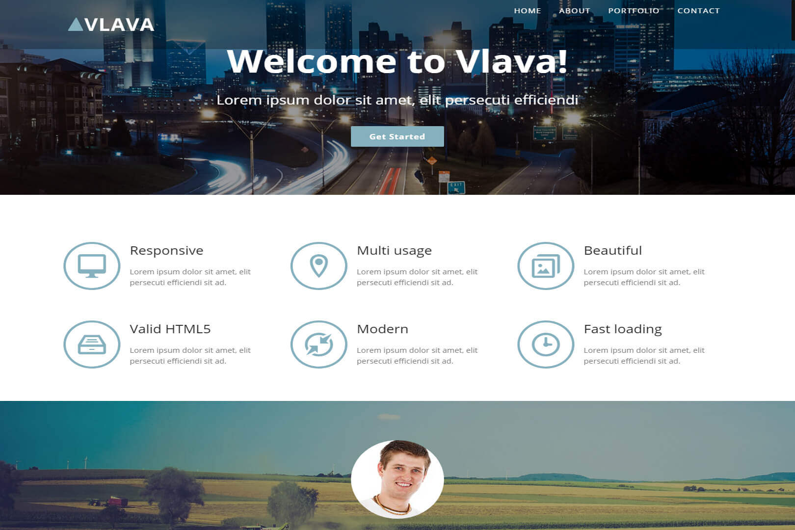 Vlava Bootstrap Website Theme Free Download